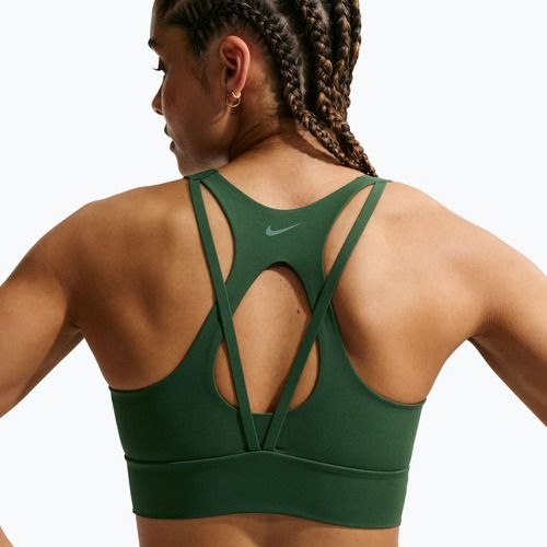 Biustonosz treningowy Nike Zenvy Light Support Longline fir/white