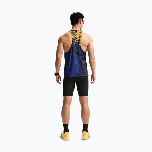 Koszulka do biegania męska Nike AeroSwift Dri-Fit ADV Singlet citron pulse/lapis/bright crimson