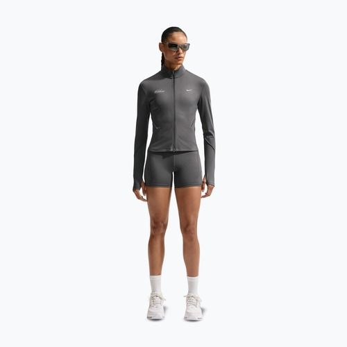 Bluza do biegania damska Nike Swift Dri-Fit Full Zip Mid-Layer medium ash
