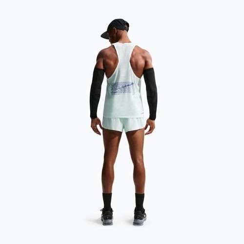 Koszulka do biegania męska Nike AeroSwift Dri-Fit ADV Running Singlet barely green/lapis