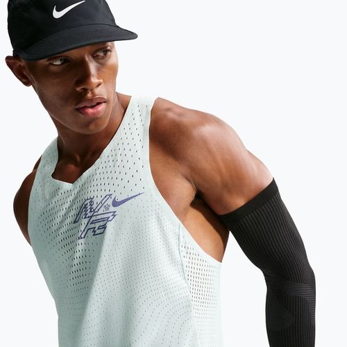 Koszulka do biegania męska Nike AeroSwift Dri-Fit ADV Running Singlet barely green/lapis