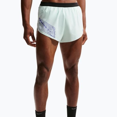 Spodenki do biegania męskie Nike AeroSwift Dri-Fit ADV Brief-Lined 2" barely green/lapis