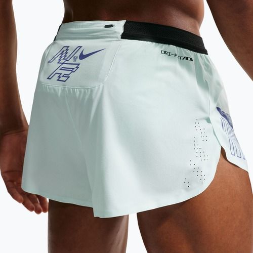Spodenki do biegania męskie Nike AeroSwift Dri-Fit ADV Brief-Lined 2" barely green/lapis