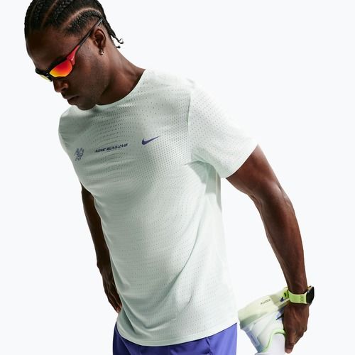 Koszulka do biegania męska Nike AeroSwift Dri-Fit ADV barely green/lapis