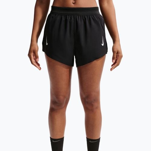 Spodenki do biegania damskie Nike AeroSwift ADV Brief-Lined 3" black/white/white