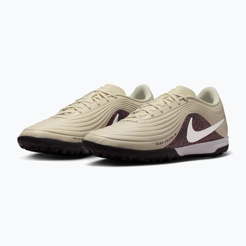 Buty piłkarskie męskie Nike United Tiempo Maestro Academy TF fossil/burgundy crush/metallic silver