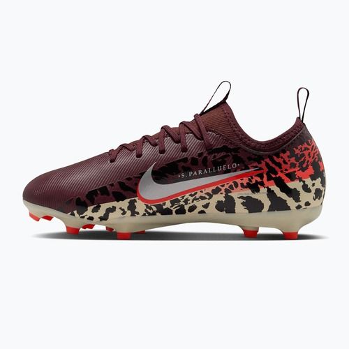 Buty piłkarskie dziecięce Nike United Jr. Mercurial Vapor 16 Academy MG burgundy crush/metallic silver