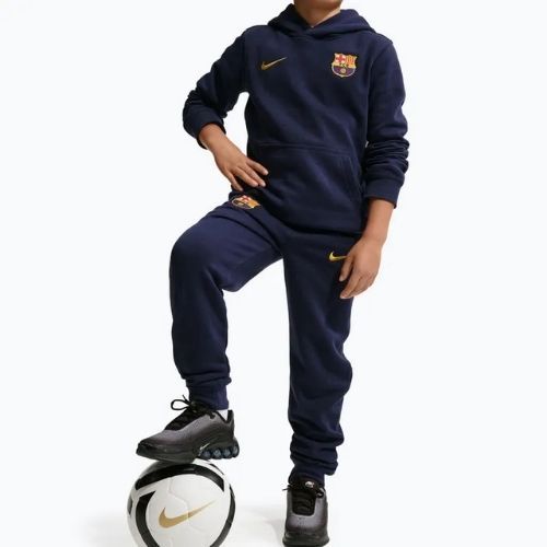 Spodnie dziecięce Nike FC Barcelona Club Jogger blackened blue/mineral yellow