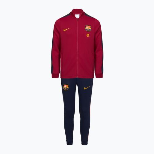 Dres piłkarski dziecięcy Nike FC Barcelona Strike Dri-Fit Soccer Knit noble red/blackened blue