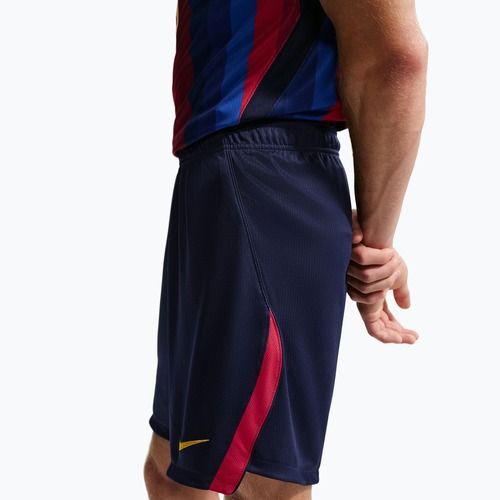 Spodenki piłkarskie męskie Nike FC Barcelona Dri-Fit Stadium Home blackened blue/mineral yellow