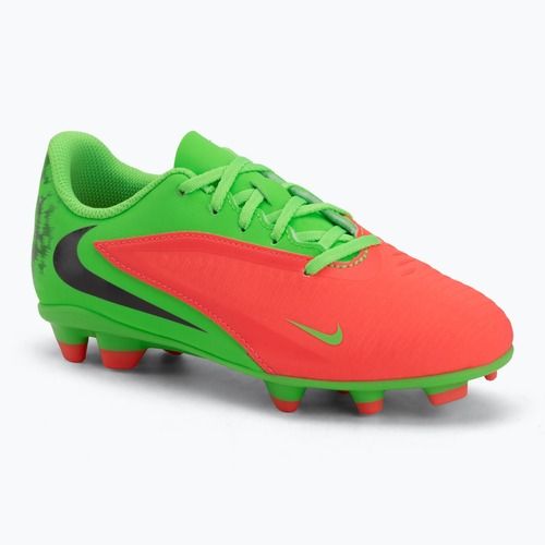 Buty piłkarskie dziecięce Nike Jr. Phantom 6 Club Erling Haaland MG hot punch/green strike/black