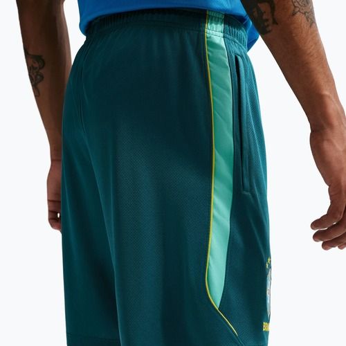 Spodenki piłkarskie męskie Nike Brazil Strike geode teal/light menta/midwest gold