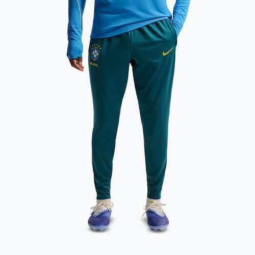 Spodnie piłkarskie męskie Nike Brazil Strike geode teal/light menta/midwest gold