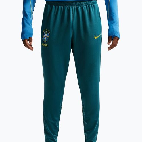 Spodnie piłkarskie męskie Nike Brazil Strike geode teal/light menta/midwest gold
