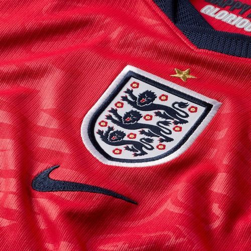 Koszulka piłkarska dziecięca Nike Anglia 2026 Stadium Away speed red/obsidian/white/obsidian