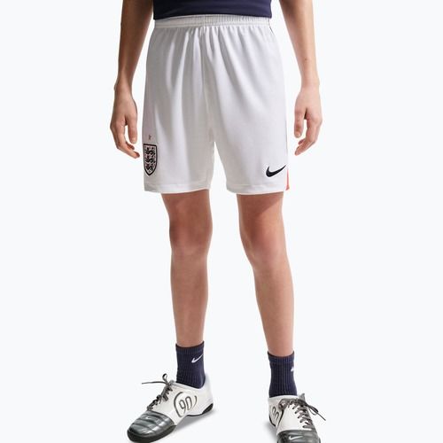 Spodenki piłkarskie dziecięce Nike England 2026 Stadium Home white/speed red/obsidian/obsidian