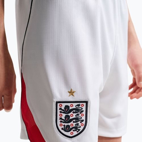Spodenki piłkarskie dziecięce Nike England 2026 Stadium Home white/speed red/obsidian/obsidian