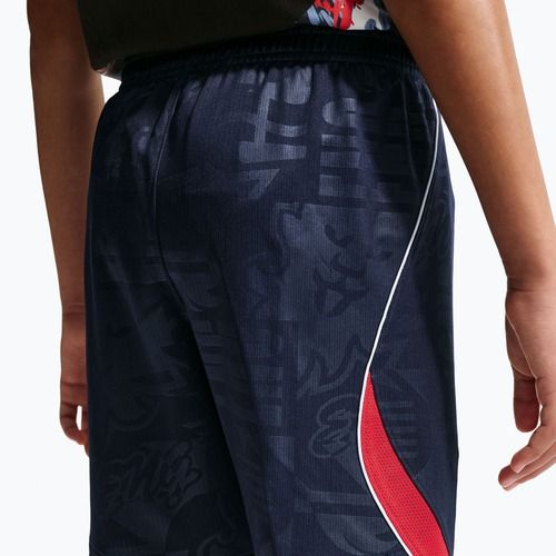 Spodenki piłkarskie dziecięce Nike England 2026 Stadium Away obsidian/speed red/white/speed red