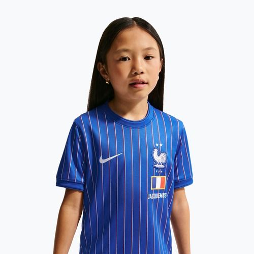 Koszulka piłkarska dziecięca Nike Francja Pre-Match game royal/university red/white