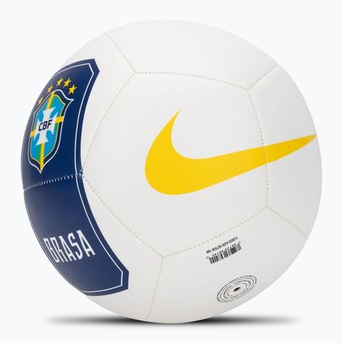 Piłka do piłki nożnej Nike Pitch Brazil white rozmiar 5