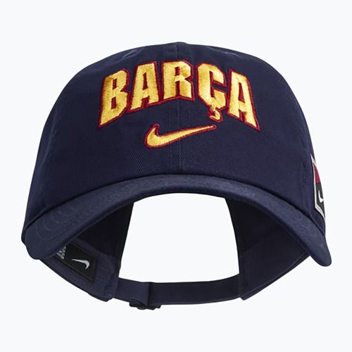 Czapka z daszkiem dziecięca Nike FC Barcelona Club Cotton blackened blue