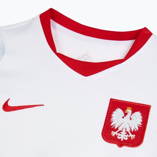 Komplet reprezentacji Polski dziecięcy domowy Nike Dri-Fit white/field silver