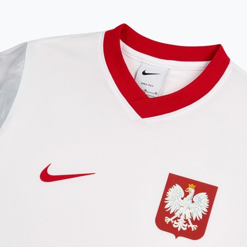 Koszulka reprezentacji Polski dziecięca domowa Nike Dri-Fit 2026 white/field silver