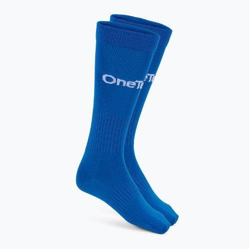 Skarpety piłkarskie OneTeam Precision football socks zestaw 2-pack niebieski