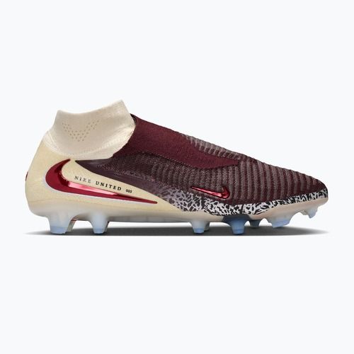 Buty piłkarskie męskie Nike United Phantom 6 High Elite FG burgundy crush/fossil/university red