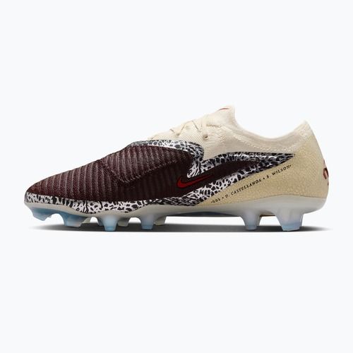 Buty piłkarskie męskie Nike United Phantom 6 Low Elite FG burgundy crush/fossil/university red