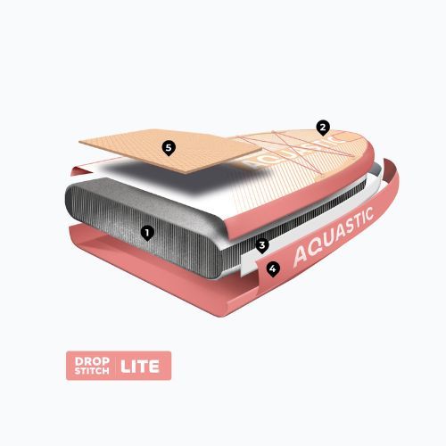 Deska SUP AQUASTIC Perth 10'8" allround pomarańczowy