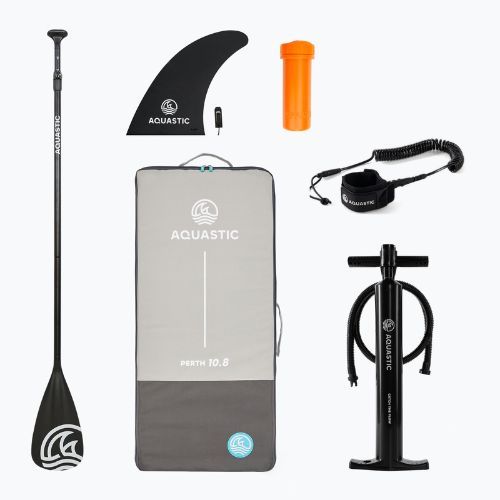 Zestaw deska SUP pompowana AQUASTIC Perth 10'8" allround pomarańczowy
