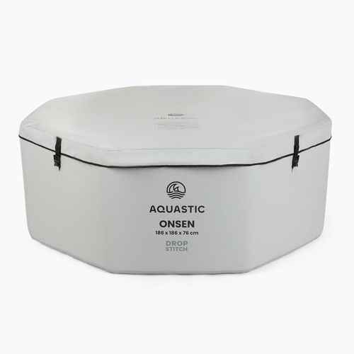 Basen pompowany AQUASTIC ONSEN drop stitch 1400 l 186 cm szary