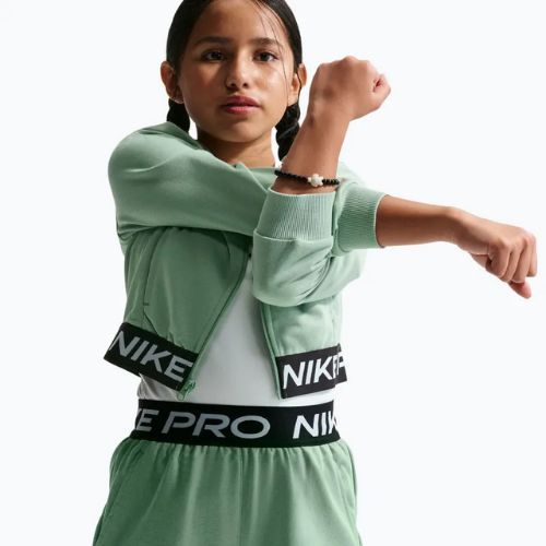 Spodenki dziecięce Nike Pro Fleece Dri-Fit steam/steam/black/white