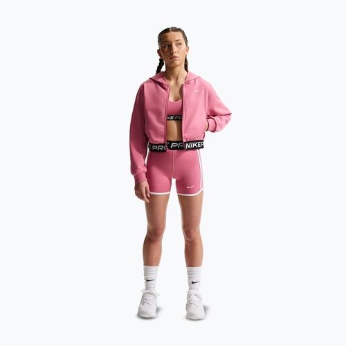 Bluza dziecięca Nike Pro Fleece Dri-Fit Full-Zip peony/peony/black/white