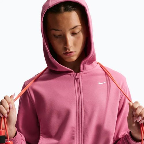 Bluza dziecięca Nike Pro Fleece Dri-Fit Full-Zip peony/peony/black/white