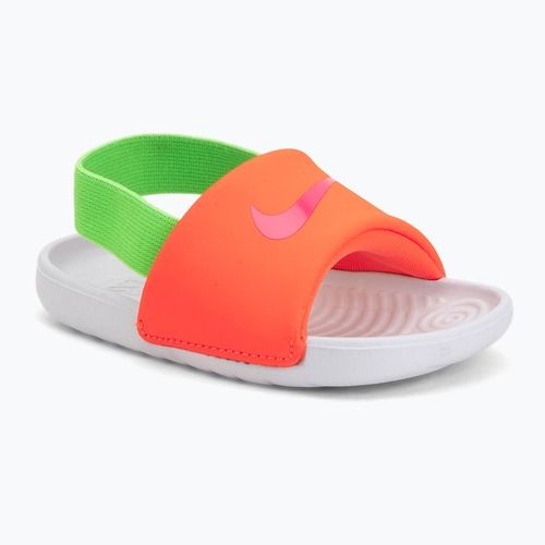Klapki dziecięce Nike Kawa total orange/green strike