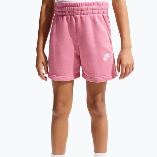 Spodenki dziecięce Nike Sportswear Club Fleece peony/peony/white