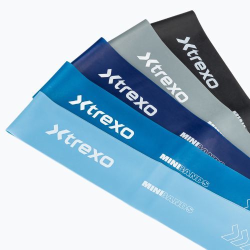 Zestaw gum do ćwiczeń  XTREXO 5 gum Mini Power Band 5 szt. wielokolorowy