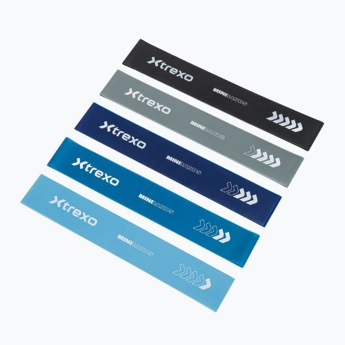 Zestaw gum do ćwiczeń  XTREXO 5 gum Mini Power Band 5 szt. wielokolorowy