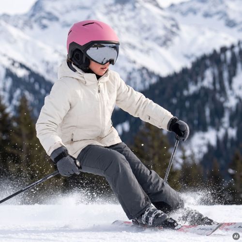 Kask narciarski dziecięcy ATTABO Avens 3.0 Jr Visor ERT różowy