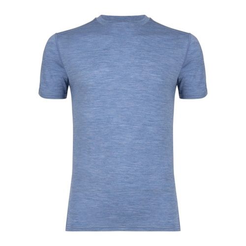 Koszulka termoaktywna męska WOOLCANO Merino 100% TEE0546 niebieska