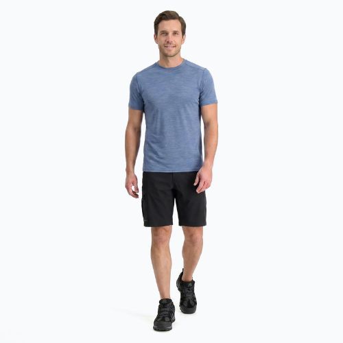 Koszulka termoaktywna męska WOOLCANO Merino 100% TEE0546 niebieska