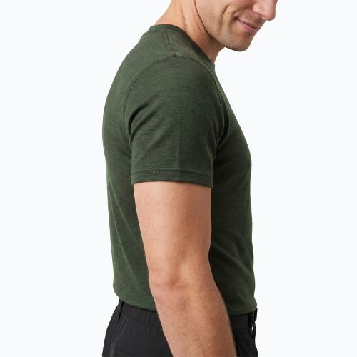 Koszulka termoaktywna męska WOOLCANO Merino 100% TEE0546 zielony