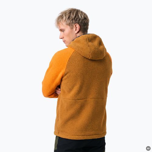 Bluza polarowa męska KADVA RODIA brązowy