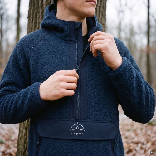 Bluza polarowa męska KADVA RODIA granatowy