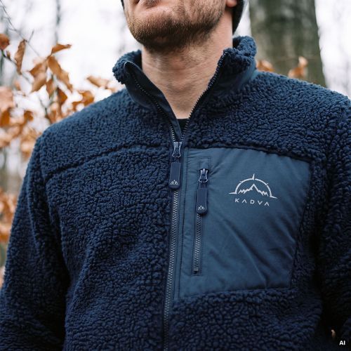 Bluza polarowa męska KADVA Rodvik granatowy