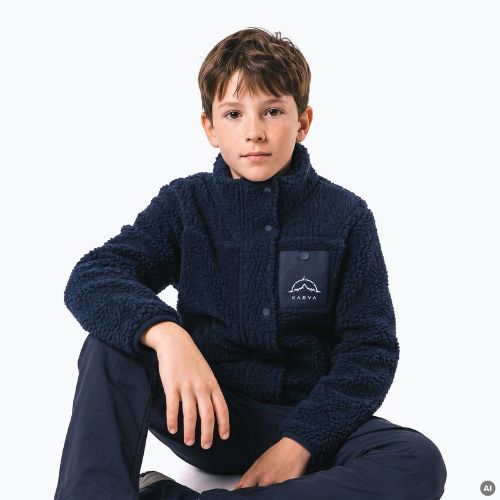 Bluza polarowa dziecięca KADVA Rodvik JR granatowy