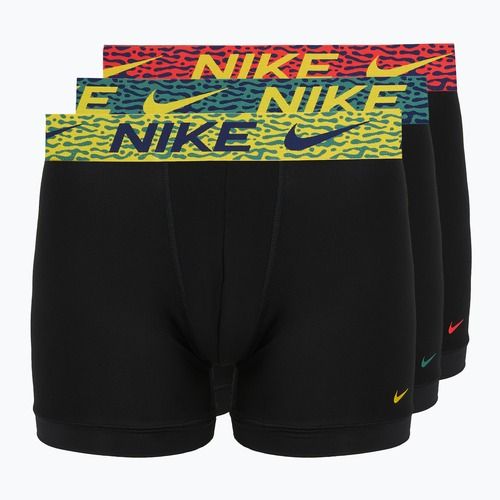 Bokserki męskie Nike Dri-Fit Essential Micro 3 pary blklightcrimson/ brightcitron/evergreenaur