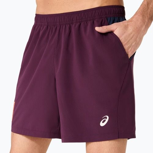 Spodenki tenisowe męskie ASICS Padel Court 7IN dark aubergine